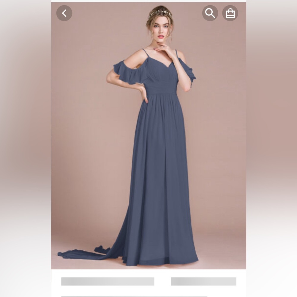 Off the shoulder bridesmaids dress, by JJ’s house, size 0